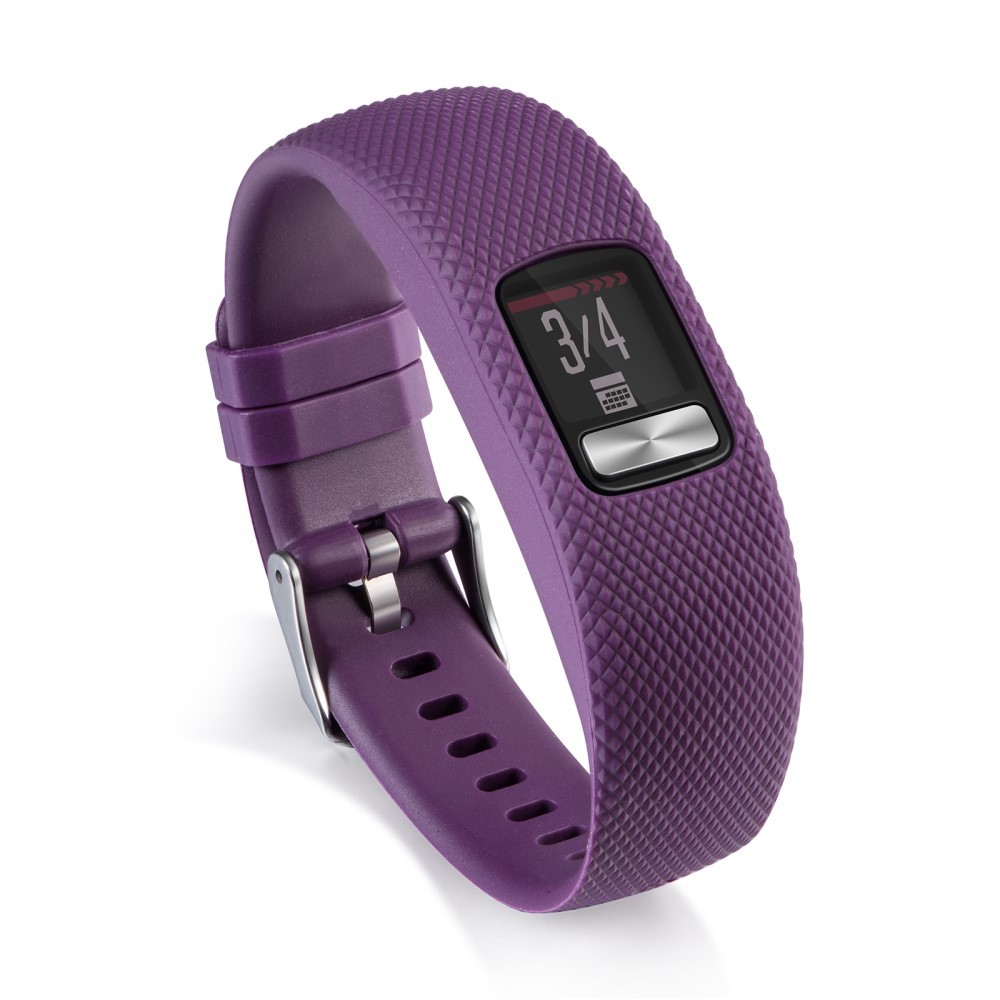 Silikonski pas za uro Garmin Vivofit 4 "Lizard" - vijoličen