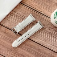 Pas za uro Oppo Watch 46mm "Leatherman" iz umetnega usnja - bel