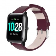 Pas za uro Haylou Solar LS01 "Artificial" iz umetnega usnja - magenta