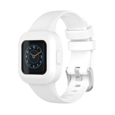 Silikonski pas za uro Garmin Vivofit Jr. 3 "Smooth" - bel