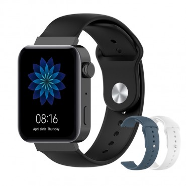 Silikonski pas za uro Huawei Talkband B5 "Silver Dot"