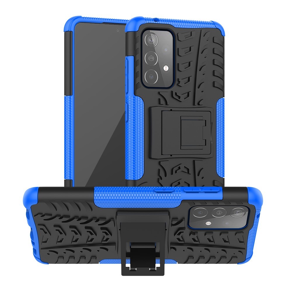 Hibriden TPU gel ovitek "Tough" za Samsung Galaxy A52 / Galaxy A52 5G - moder