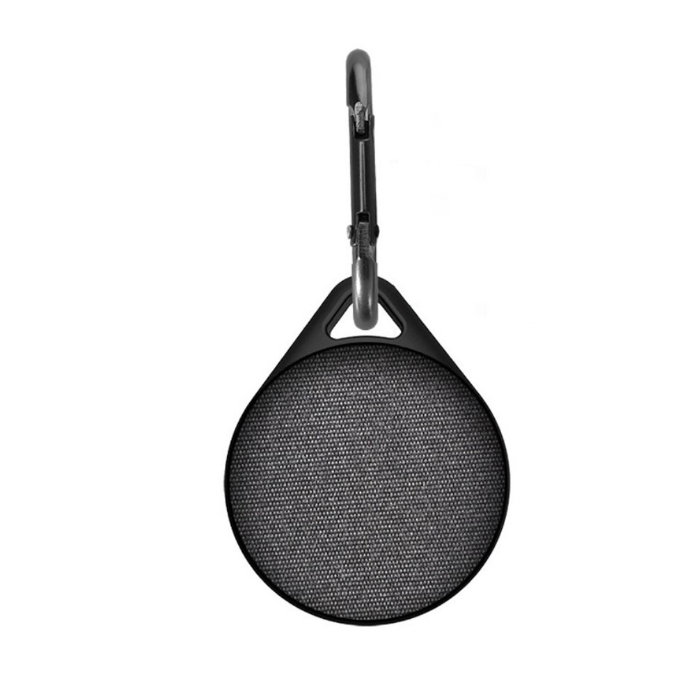 Etui za Apple AirTag "Pack it" iz flanela s karabinom - črn