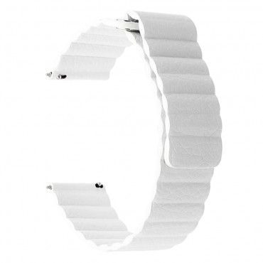 Pas za Huawei Watch GT2 42mm iz umetnega usnja z magnetnim zapiranjem - bel