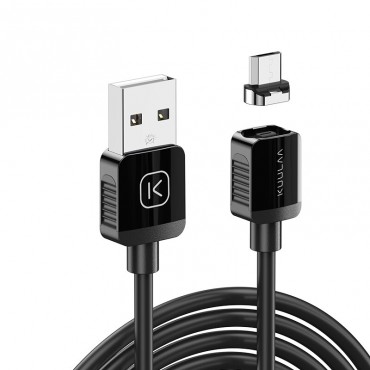 Polnilni kabel "Charge and Shine" z Micro USB magnetno glavo 2A - 1m - črn Polnilni kabel "Charge and Shine" z Micro USB magnetno glavo 2A - 1m - črn
