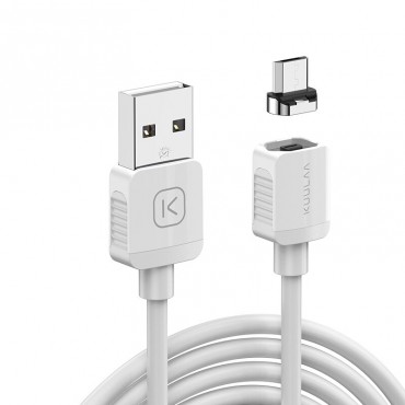 Polnilni kabel "Charge and Shine" z Micro USB magnetno glavo 2A - 1m - bel Polnilni kabel "Charge and Shine" z Micro USB magnetno glavo 2A - 1m - bel