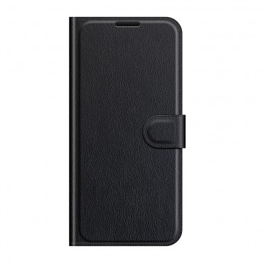 Etui "Litchi" za Xiaomi Redmi Note 10 5G / Poco M3 Pro / Poco M3 Pro 5G - črn