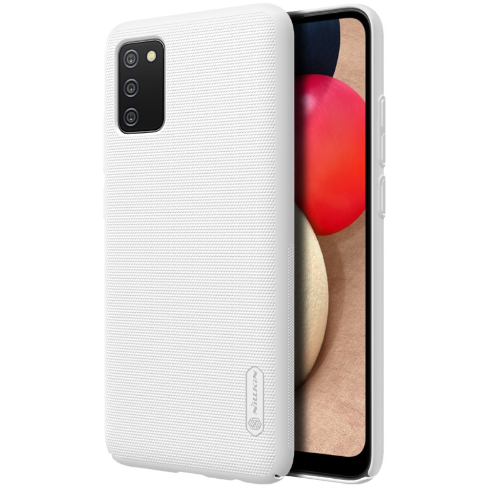 Premium ovitek Nillkin "Super Frosted Shield" za Samsung Galaxy A02s - bel