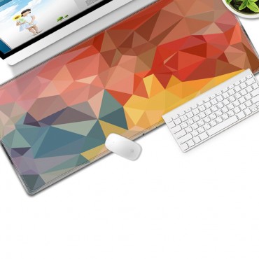 Podloga za miško in tipkovnico "Geometric Pad" - kakovostna podloga s privlačnim barvnim motivom za popestritev časa, ki ga preživiš ob računalniku