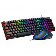 Tipkovnica in miška "Thunderwolf G22" 2v1 - komplet gaming tipkovnice in gaming miške z najnovejšim RGB dizajnom