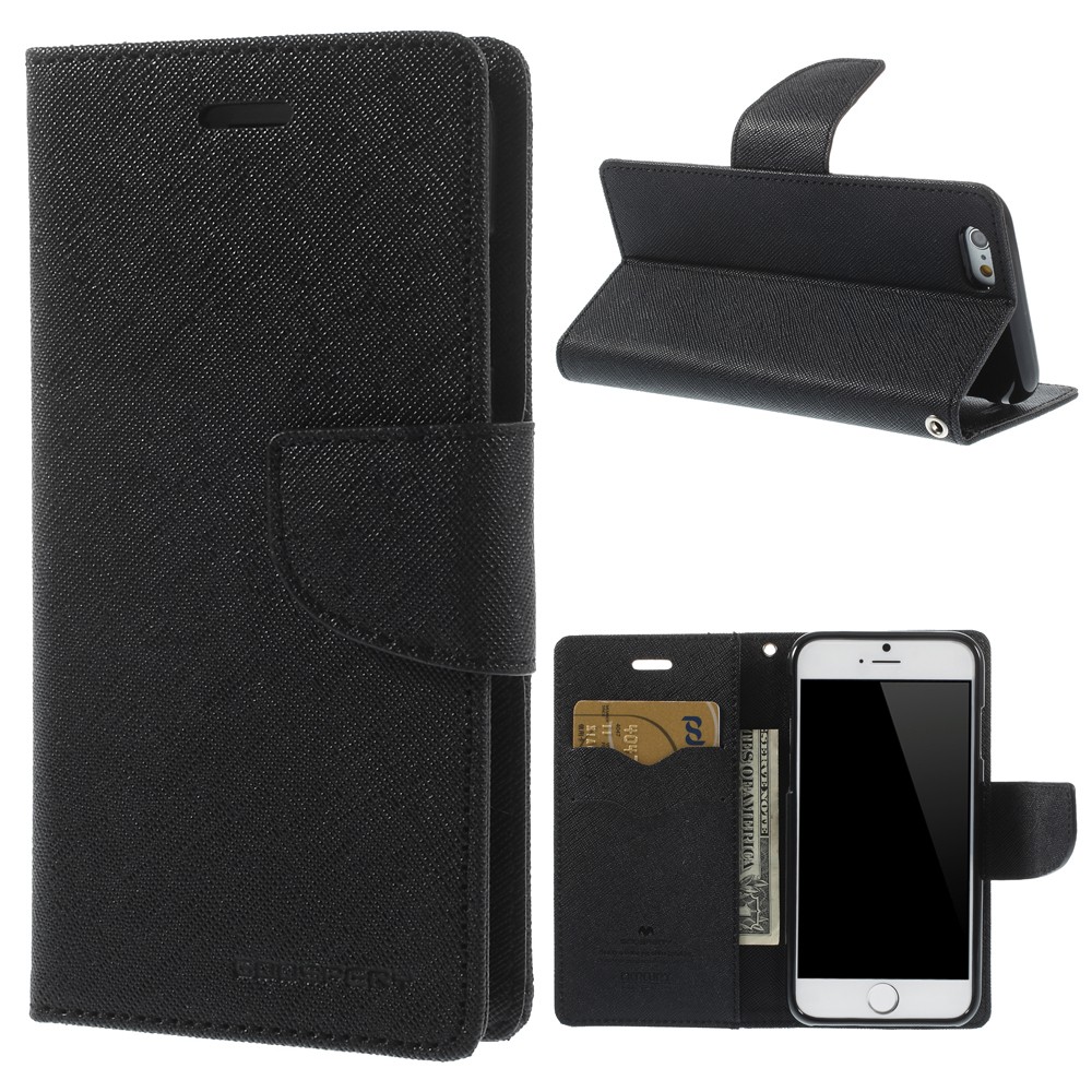 Etui Goospery Fancy Diary za iPhone 6 / 6S - črn