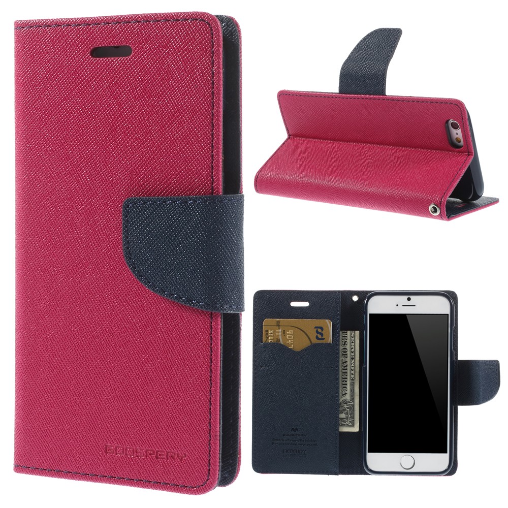 Etui Goospery Fancy Diary za iPhone 6 / 6S - magenta