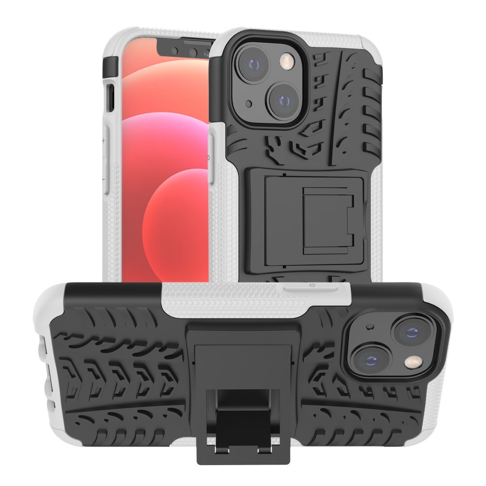Hibriden TPU gel ovitek "Tough" za iPhone 13 Mini - bel