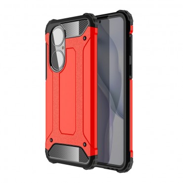 Robusten ovitek "Rock" za Huawei P50 - rdeč