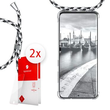 Paket ovitka Cordy in dveh zaščitnih stekel Optishield Pro® za Samsung Galaxy S21 Ultra