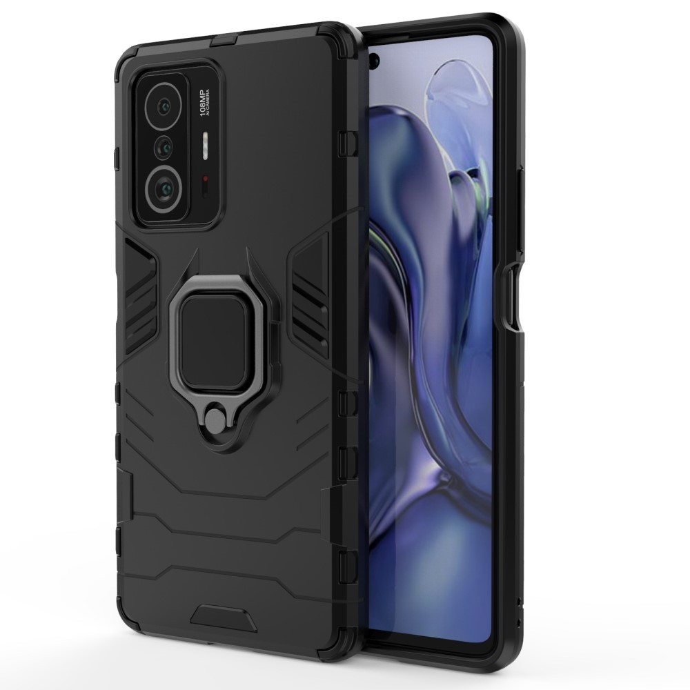 Robusten ovitek "Impact X Ring" za Xiaomi 11T / 11T Pro - črn