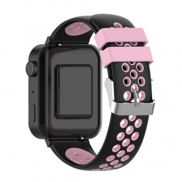 Silikonski pas za uro Xiaomi Mi Watch "Dots" - roza