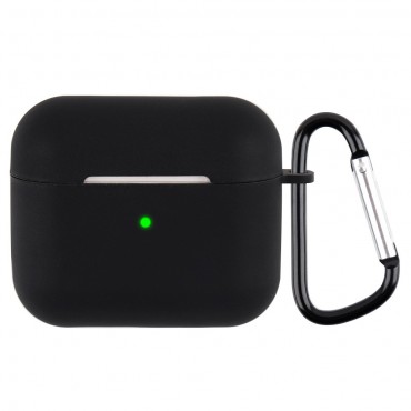 Silikonski zaščitni etui za Apple AirPods 3 slušalke - črn