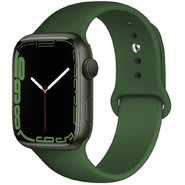 Silikonski pas za uro Apple Watch (42 / 44 / 45 / 49 mm) "Smooth" - temno zelen