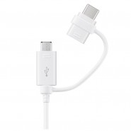 Originalen Samsung USB v USB-C in USB v Micro USB kabel 2v1 EP-DG930DWEGWW - 1.5m - bel