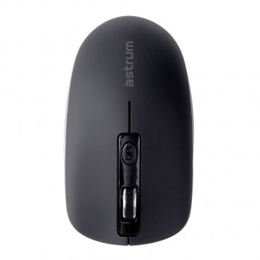 Miška Astrum "Playa" - brezžična optična miška z USB polnjenjem - črna