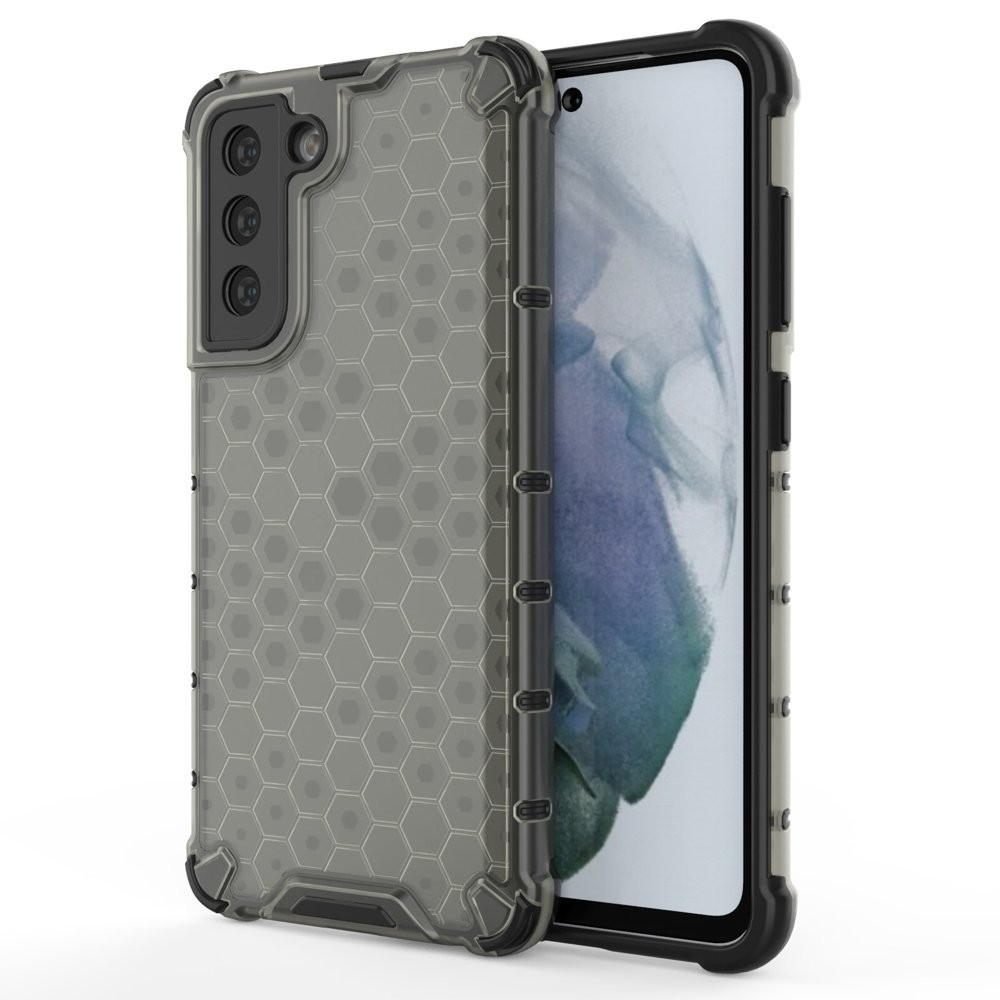 TPU gel ovitek "Honeycomb" za Samsung Galaxy S21 FE 5G - siv