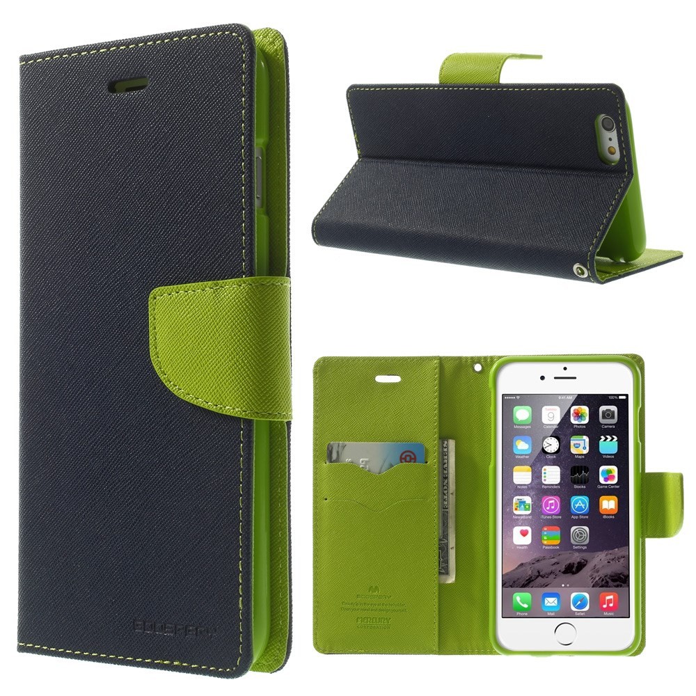 Etui Goospery Fancy Diary za iPhone 6 Plus / 6S Plus - temno moder