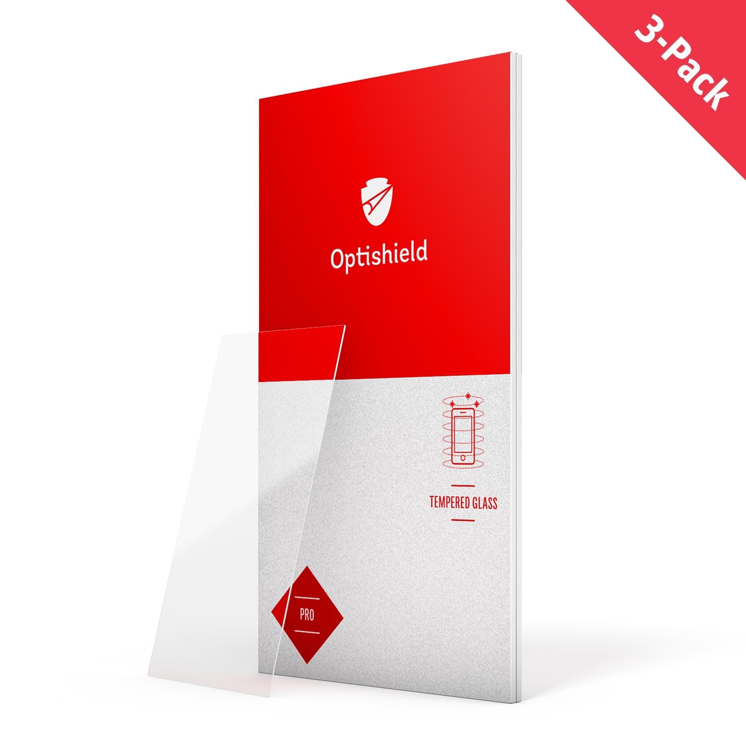 3-Pack premium zaščitnih stekel Optishield Pro za Samsung Galaxy S21 FE 5G