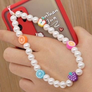 Zapestnica za telefon Stringie "Fruits And Pearls"