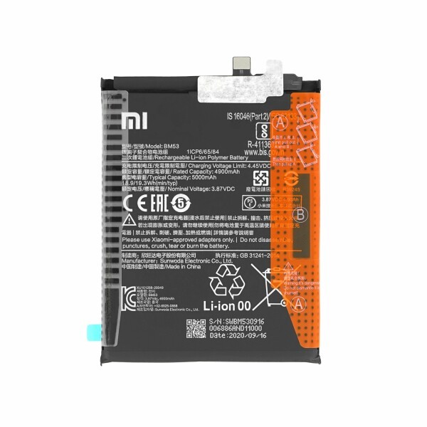 Baterija za Xiaomi Mi 10T - 4920 mAh - 100% Originalna