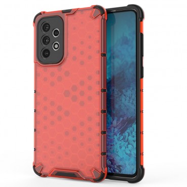 TPU gel ovitek "Honeycomb" za Samsung Galaxy A73 5G - rdeč