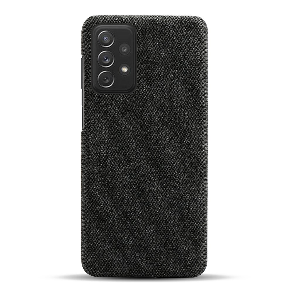 Hibriden ovitek "Cloth Hardcase" za Samsung Galaxy A73 5G - črn