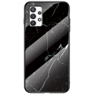 Hibridni ovitek iz kaljenega stekla "Glass Marble" za Samsung Galaxy A73 5G - črn