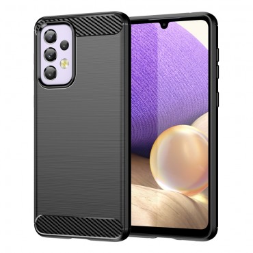 TPU gel ovitek "Brushed Carbon" za Samsung Galaxy A33 5G - črn