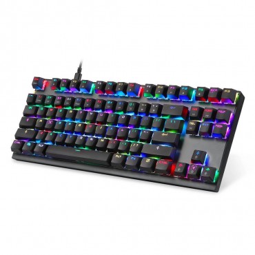 Tipkovnica "Mecha Tronic" - mehanska gaming tipkovnica s 14 različnimi načini RGB osvetlitve - črna