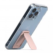 Stojalo za telefon Ringke "Outstanding Mini" - zložljivo stojalo z lepilno podlogo za pokončno postavitev telefona - peach pink