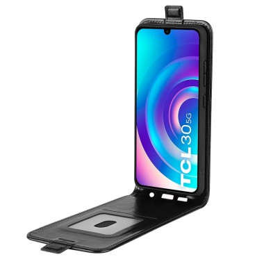 Etui "Flip" za TCL 30 - črn