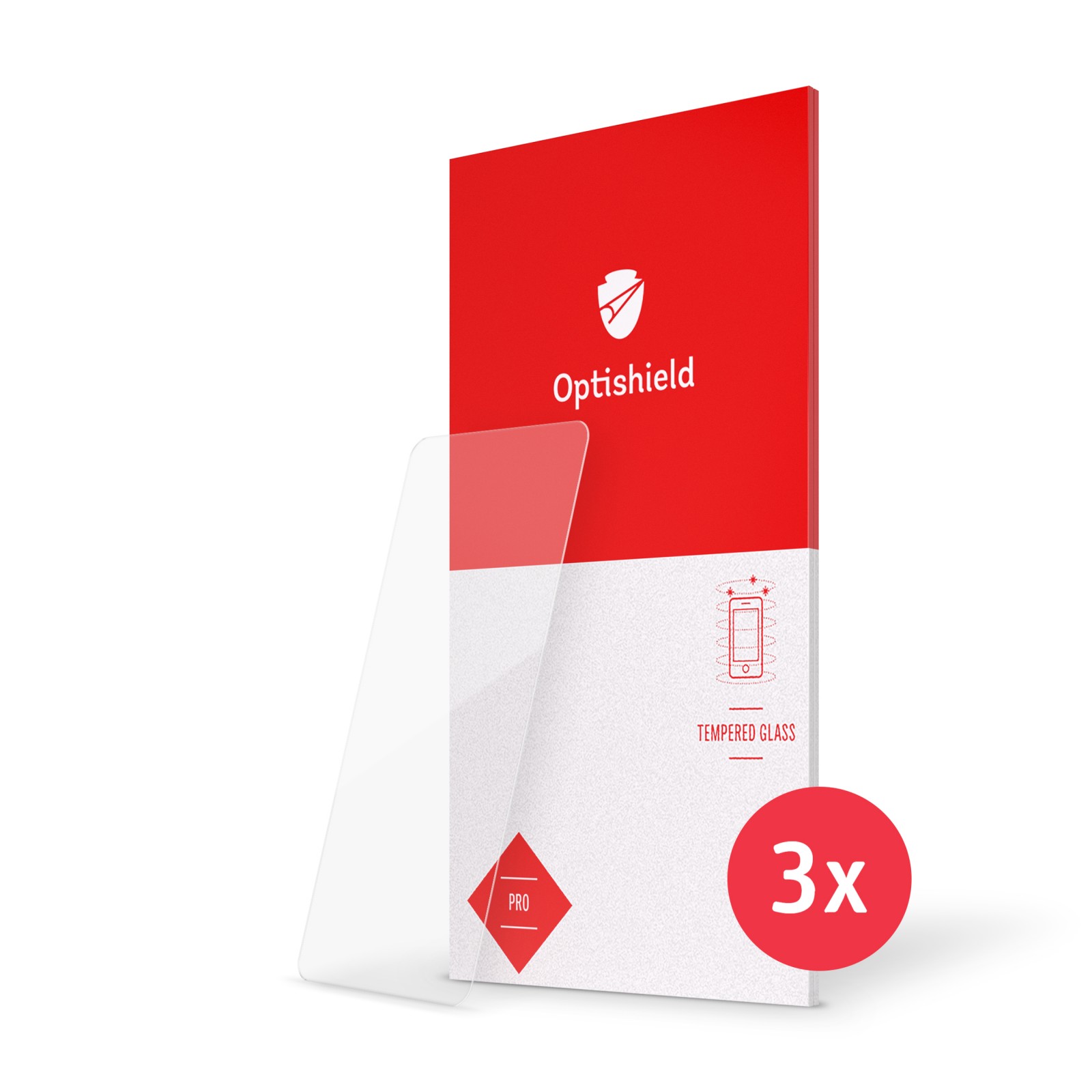 3-Pack premium zaščitnih stekel Optishield Pro za Xiaomi Redmi Note 11 / Note 11S