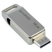 USB ključ Goodram "ODA3" 16GB z USB 3.2 in USB-C priključkoma - srebrn