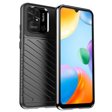 TPU gel ovitek "Titan X" za Xiaomi Redmi 10C - črn
