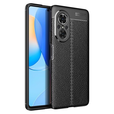 TPU gel ovitek "Split Litchi" za Huawei Nova 9 SE / Honor 50 SE - črn