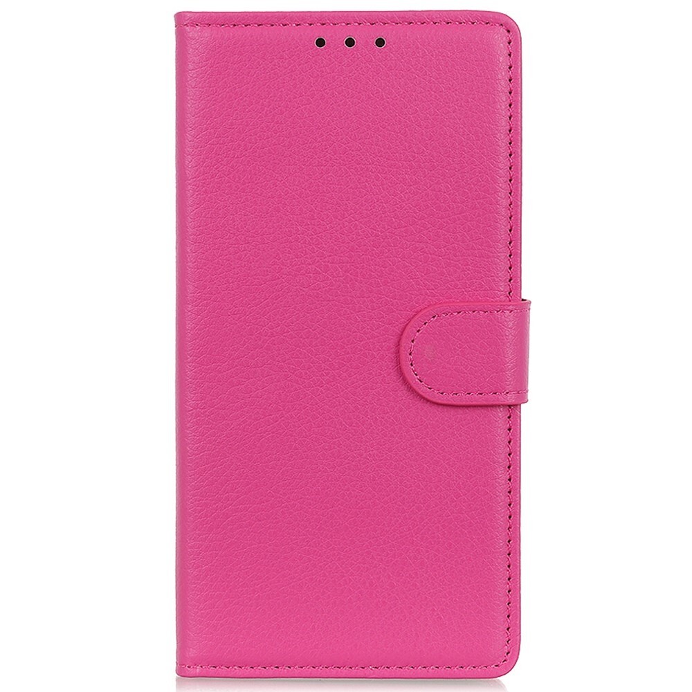 Etui "Litchi" za OnePlus Nord 2T 5G - roza