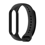 Silikonski pas za uro Xiaomi Mi Band 5 / 6 / 7 - črn