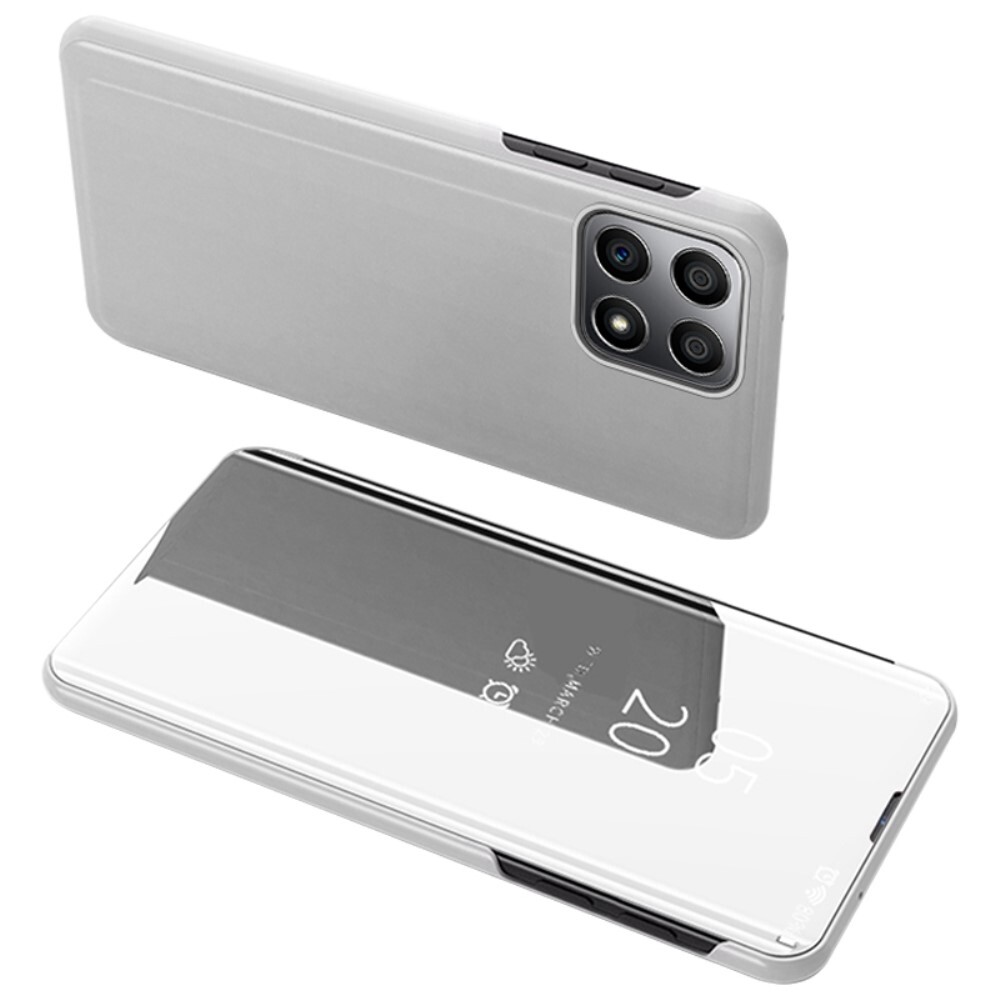 Etui "Mirror" za Honor X8 - srebrne barve