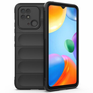 Robusten ovitek "Waves" za Xiaomi Redmi 10C - črn
