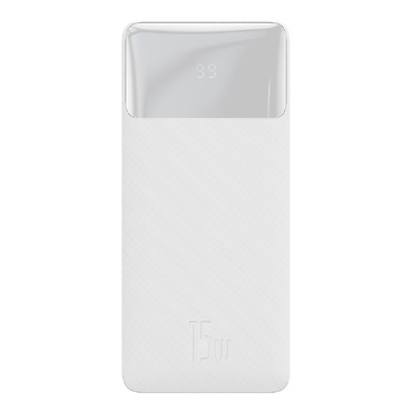 Power bank Baseus 30000 mAh Bipow 15W -  2x USB, 1x USB in 1x Micro USB - bel Power bank Baseus 30000 mAh Bipow 15W -  2x USB, 1x USB in 1x Micro USB - bel