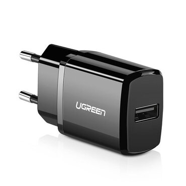 Polnilec za telefon "Ugreen" - kakovosten stenski polnilec z USB vhodom - črn Polnilec za telefon "Ugreen" - kakovosten stenski polnilec z USB vhodom - črn