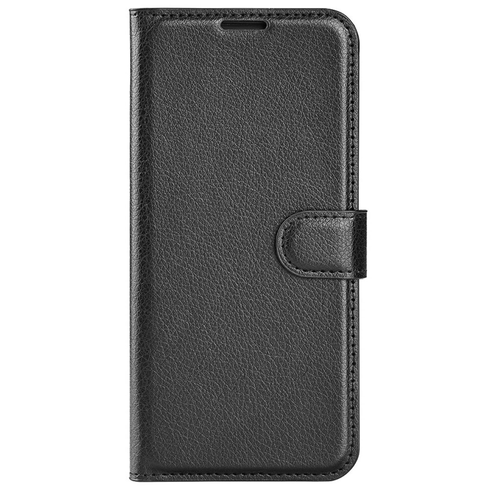Etui "Litchi" za Xiaomi Poco F4 - črn