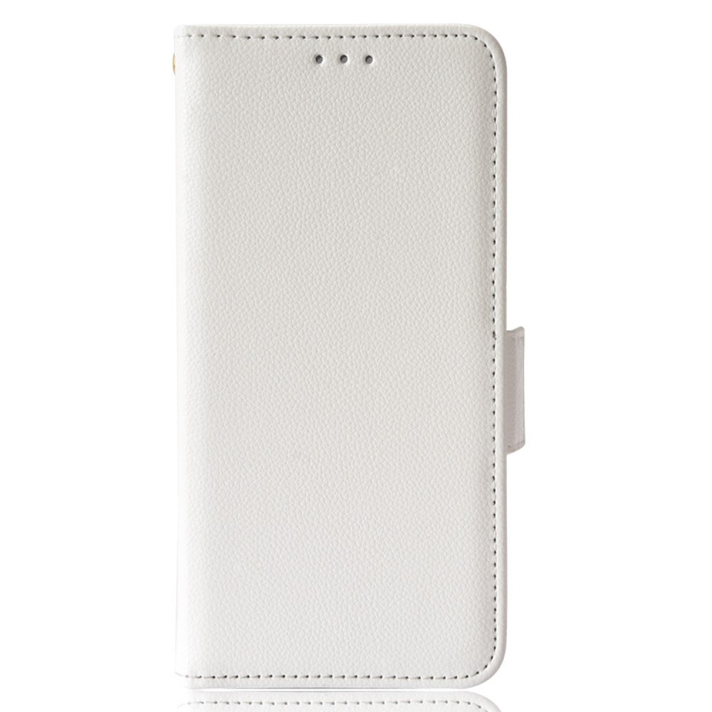 Etui "Litchi" za iPhone 14 Plus - bel