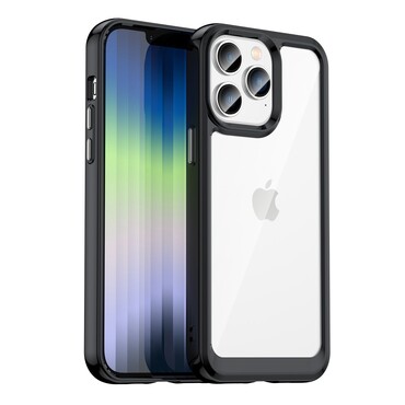 Hibriden ovitek "Frame Shield" za iPhone 14 Pro - črn